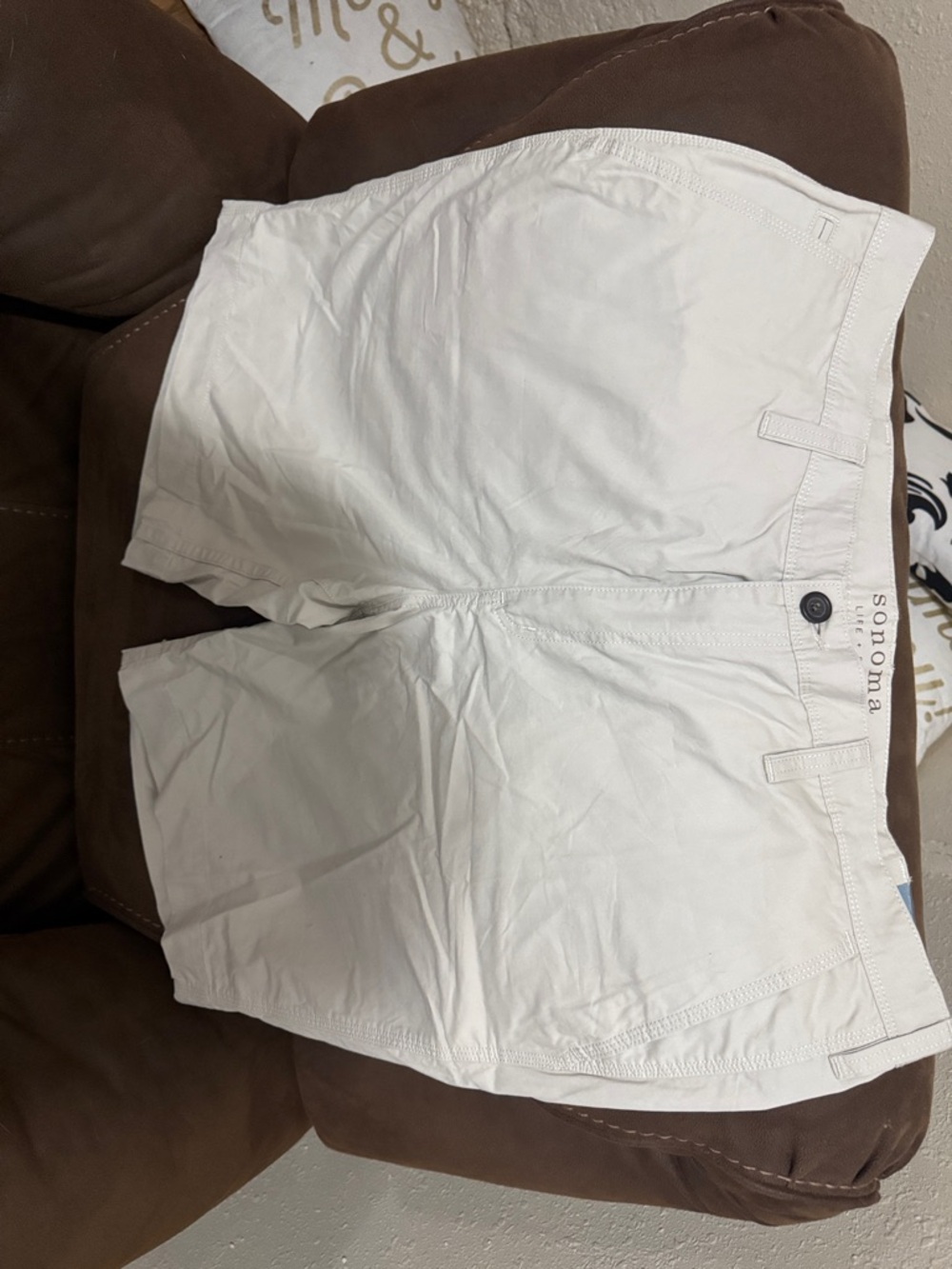 Sonoma Cream Casual Cotton Shorts